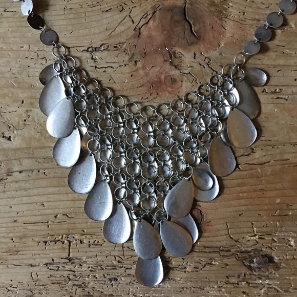 NWOT New Set: Statement Armor Necklace + Earrings - Picture 5 of 8